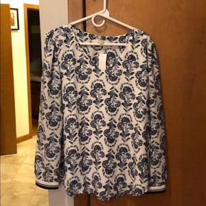 LOFT Floral Blouse